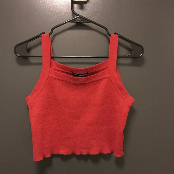 Brandy Melville Tops - RARE Brandy Melville Red Sweater tank